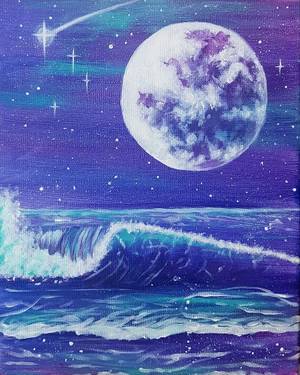 Bright Moonlit Waves