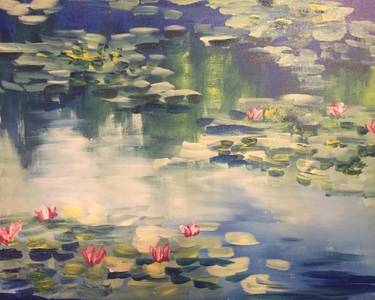 Impressionist Monet Water Lilies