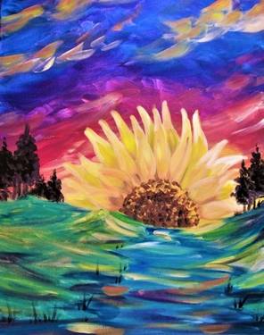 Sunflower Sunset III