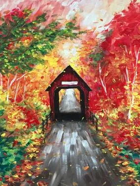 The Covered Bridge in Autumn