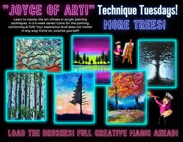 Acrylic Magic More Trees Series